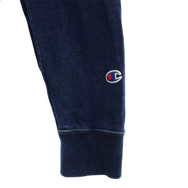 チャンピオン リバースウィーブ ロゴワッペン 長袖 Tシャツ MEDIUM ネイビー Champion メンズ