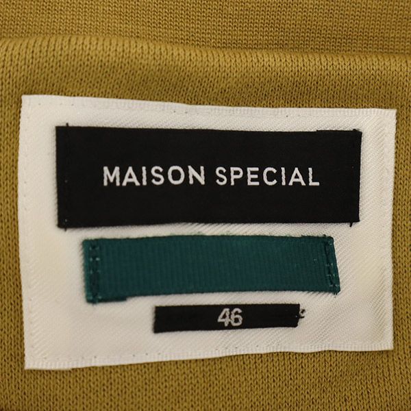 MAISON SPECIAL メゾンスペシャル 長袖 スウェット 46 イエロー トレーナー メンズ