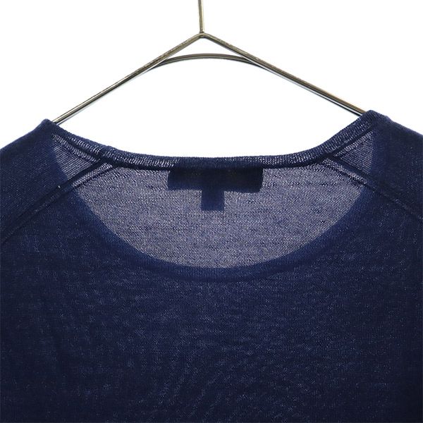 Drawer ドゥロワー 長袖 カシミヤブレンド ニット 1 ネイビー セーター レディース