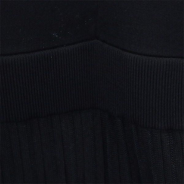 未使用 furfur ファーファー 長袖 膝丈ワンピース F ネイビー RWN0171086 レディース