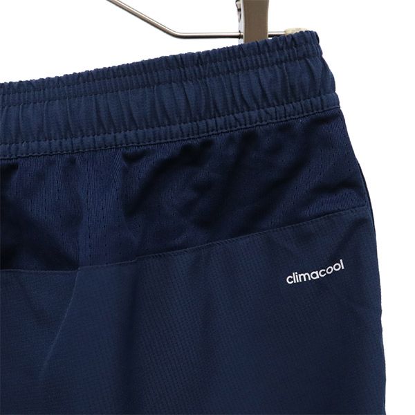 アディダス ロゴプリント サッカー ウーブン ショートパンツ O ネイビー adidas フットサル CLIMACOOL メンズ