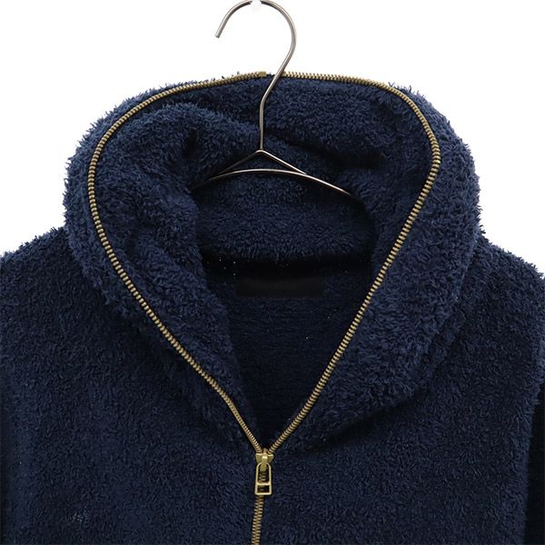 junhashimoto ジュンハシモト 日本製 フリースジャケット 3 ネイビー BABY HAIR レディース