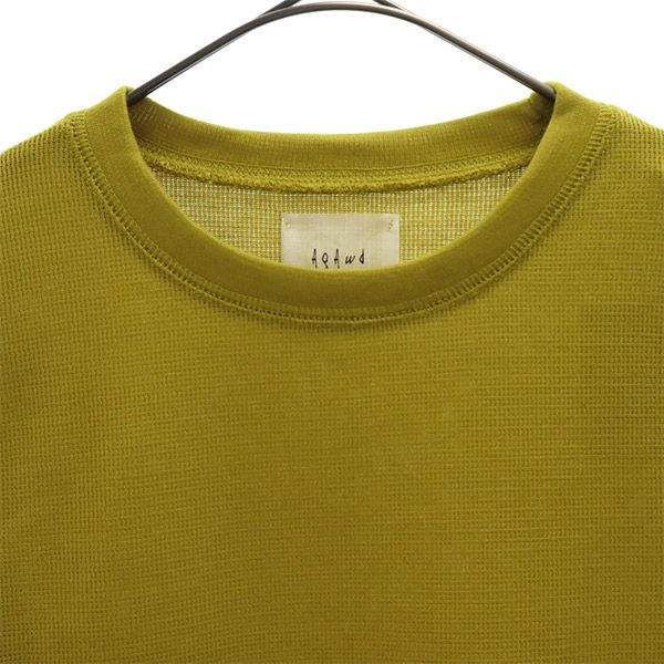 未使用 Agawd アガウド 長袖 ロングワンピース F イエロー レディース