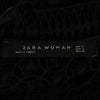 ザラウーマン レース 半袖 ミニワンピース S ブラック ZARA WOMAN レディース