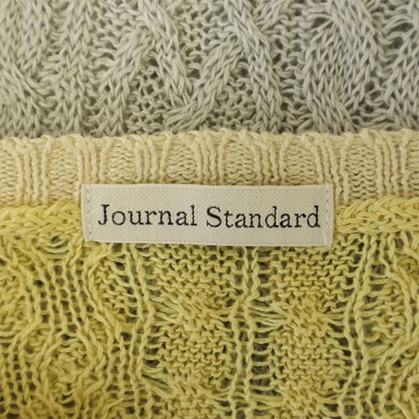 ジャーナルスタンダード 切替 長袖 リネン セーター JOURNAL STANDARD ニット レディース