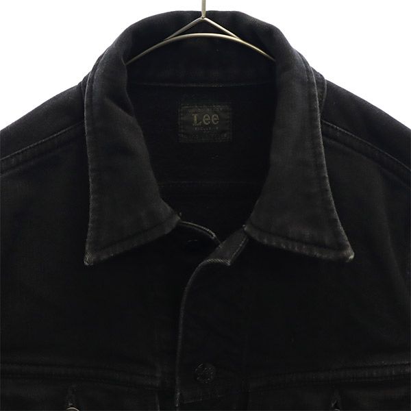 リー ナノユニバース コラボ デニムジャケット M ブラック Lee NANOUNIVERSE ジージャン レディース