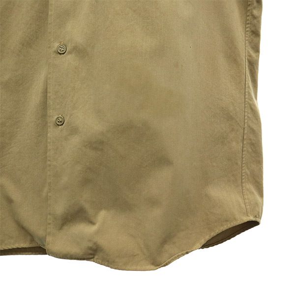 ポリスマンユニフォーム ワッペン 長袖 ミリタリーシャツ L カーキ Policeman UNIFORM コスプレ メンズ