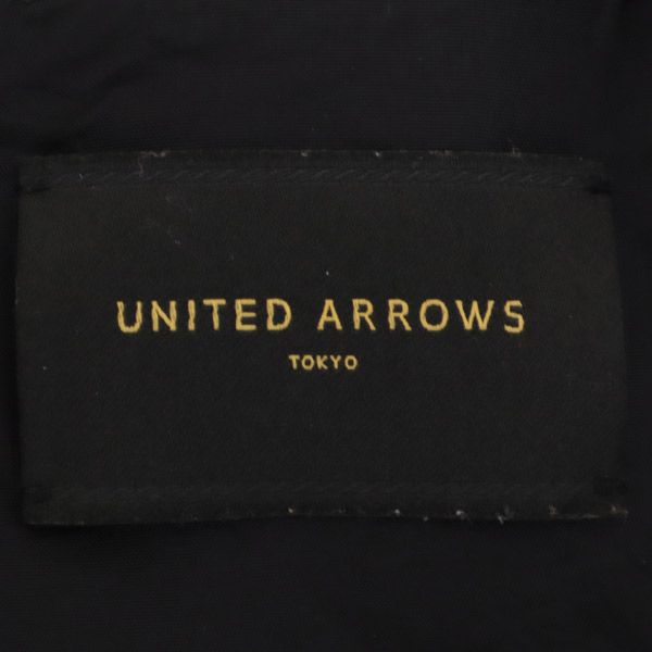 ユナイテッドアローズ 長袖 膝丈ワンピース 38 ブラック UNITED ARROWS レディース