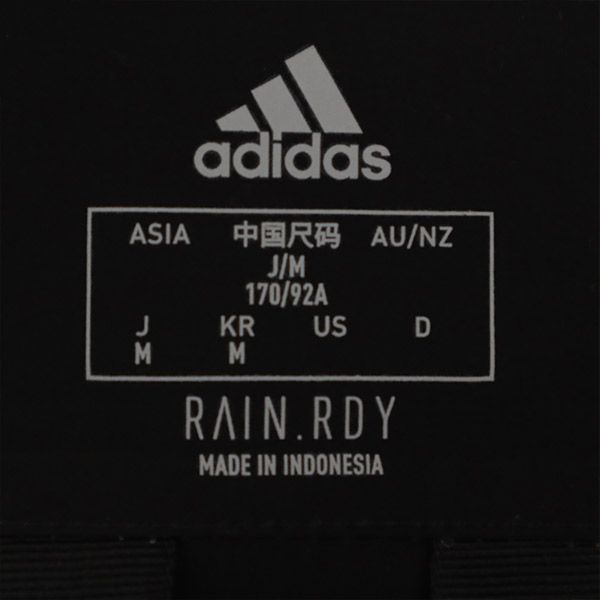 adidas アディダス MYSHELTER ロゴプリント ナイロン混 マイシェルター レイン ジャケット M ベージュ メンズ