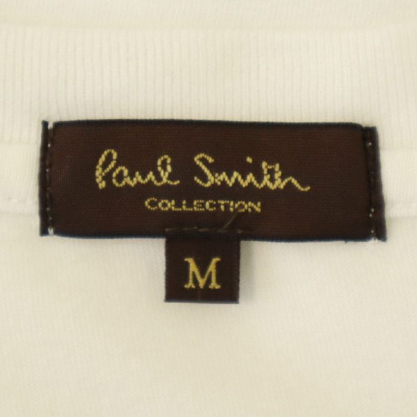 ポールスミス プリント 長袖 Tシャツ M ホワイト Paul Smith メンズ