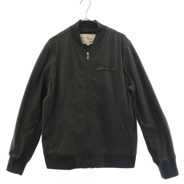 AVIREX アヴィレックス ロゴワッペン ジップジャケット F グレー レディース