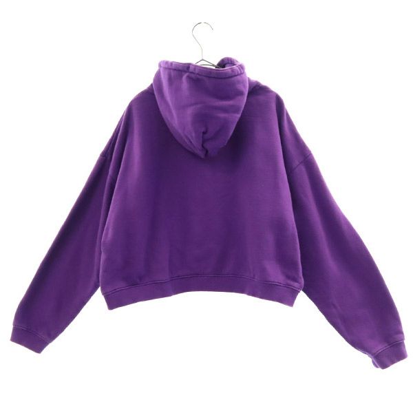 エックスガール ロゴ刺繍 長袖 スウェットパーカー 2 パープル X-girl プルオーバー トレーナー レディース
