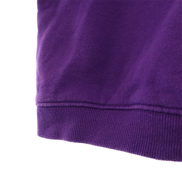 エックスガール ロゴ刺繍 長袖 スウェットパーカー 2 パープル X-girl プルオーバー トレーナー レディース