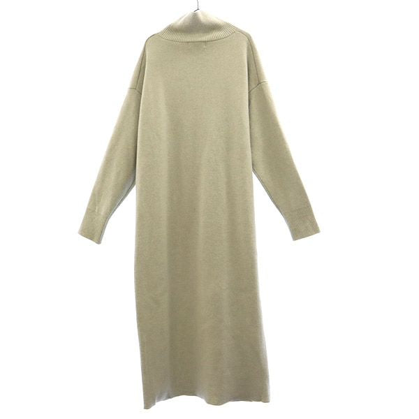 uncrave アンクレイヴ 長袖 ウールミックス ロングワンピース 1 グレー レディース