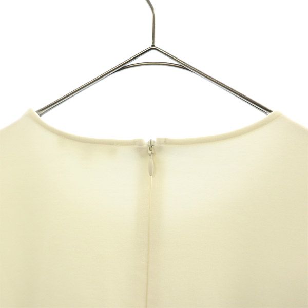 yori ヨリ 長袖 ティアードギャザー ブラウス 38 ホワイト レディース