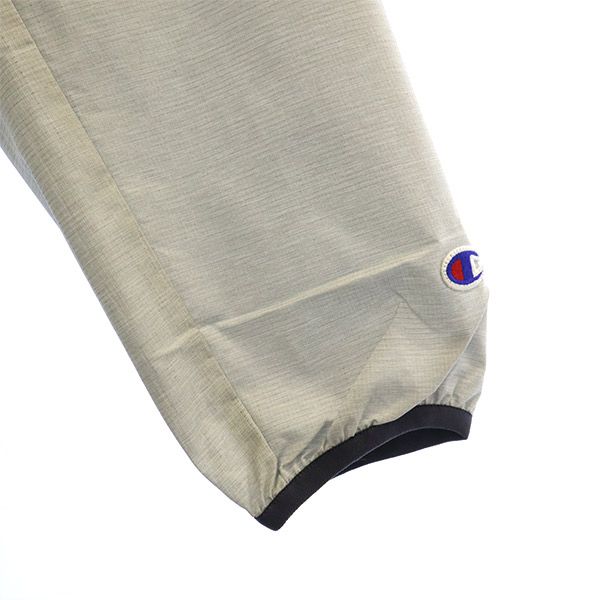 未使用 Champion チャンピオン ロゴプリント フーデッド ジャケット XL グレー ロゴワッペン メンズ