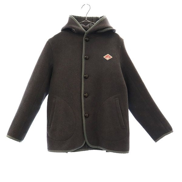 Danton ダントン ロゴワッペン ウールジャケット 34 グレー レディース