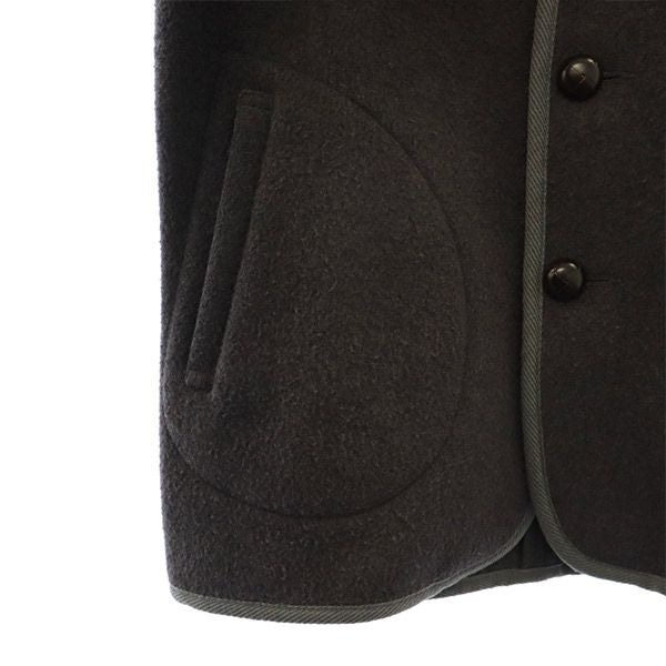 Danton ダントン ロゴワッペン ウールジャケット 34 グレー レディース