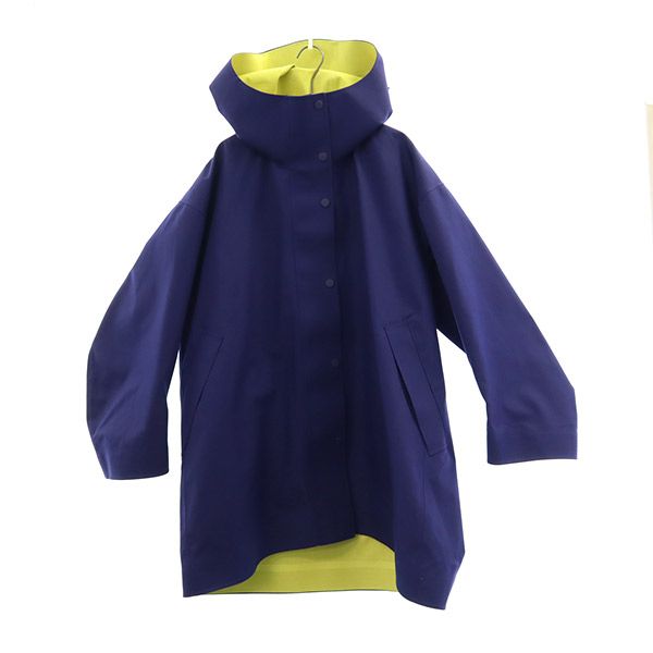 UNIQLO ユニクロ マルニ コラボ ブロックテックハーフ コート L ブルー MARNI レディース