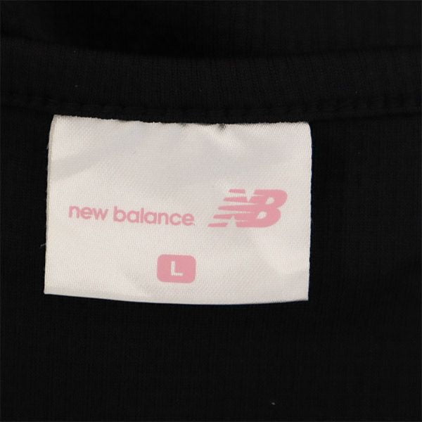 ニューバランス 半袖 ミニワンピース L ブラック NEW BALANCE レディース