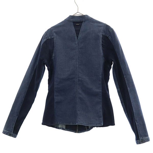 G-STAR RAW ジースターロウ ロゴワッペン デニムジャケット S ブルー ジージャン フルジップ ロゴプレート レディース