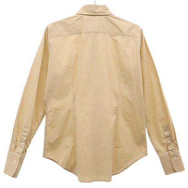 ラルフローレン ロゴ刺繍 長袖 シャツ 9 ベージュ RALPH LAUREN レディース