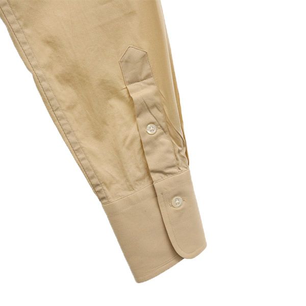 ラルフローレン ロゴ刺繍 長袖 シャツ 9 ベージュ RALPH LAUREN レディース