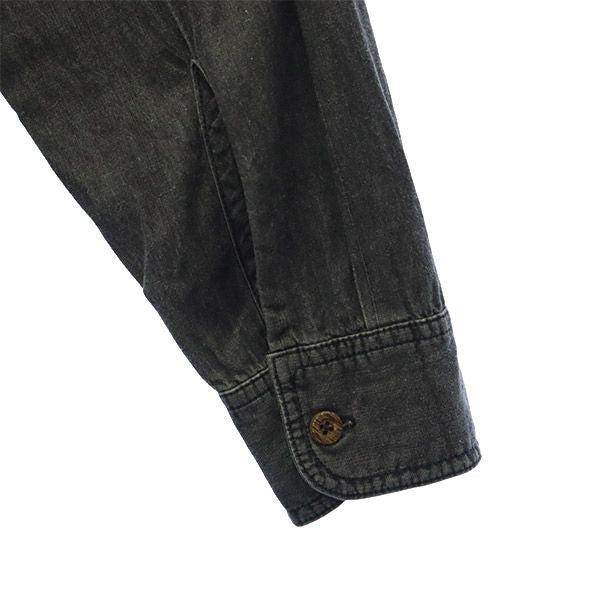 ロックス 長袖 コットンシャツ L グレー ROKX メンズ