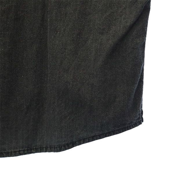 ロックス 長袖 コットンシャツ L グレー ROKX メンズ