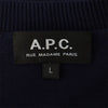 アーペーセー 半袖 コットン ニット ワンピース L ネイビー A.P.C. レディース