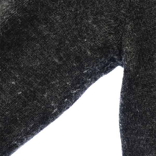 ポールスミスウーマン ドッグ柄 長袖 ウールブレンド Vネック セーター M グレー ニット レディース