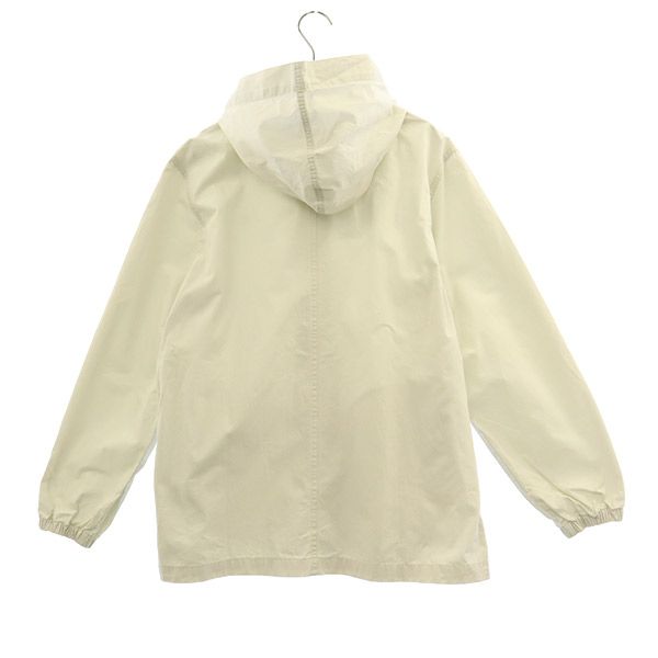 LACOSTE ラコステ 日本製 ロゴワッペン フーディー コットンジャケット 42 ホワイト レディース