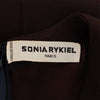 ソニアリキエル 長袖 カシュクール ワンピース 40 ブラウン Sonia Rykiel レディース