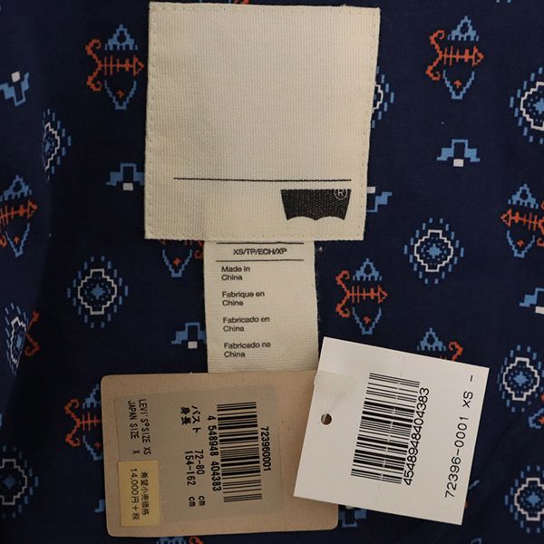 未使用 Levi's リーバイス ロゴプレート 1つボタン ジャケット XS レッド レディース