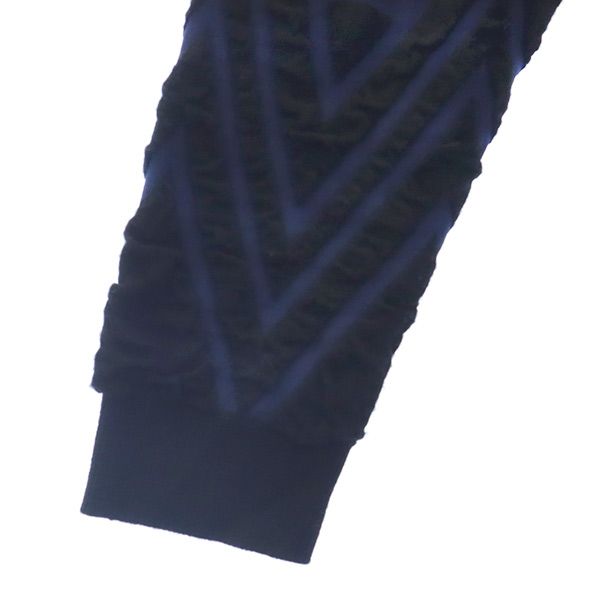 EN ROUTE アンルート 総柄 長袖 セーター 2 ネイビー×ブラック ニット ユナイテッドアローズ メンズ