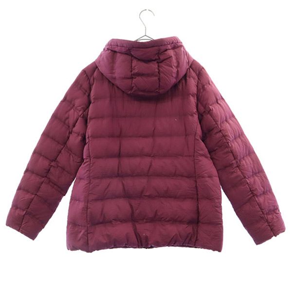 UNIQLO ユニクロ シームレス ダウンジャケット XL パープル シームレスダウンパーカ 収納袋付き レディース
