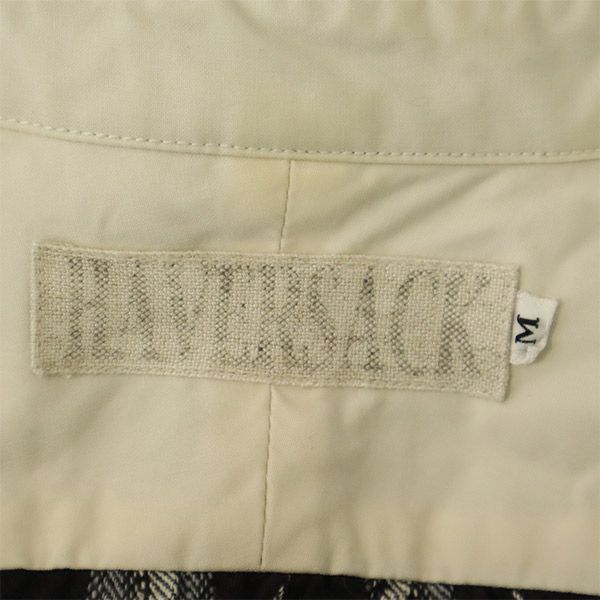 HAVERSACK ハバーザック 日本製 チェック 長袖 コットンシャツ M メンズ