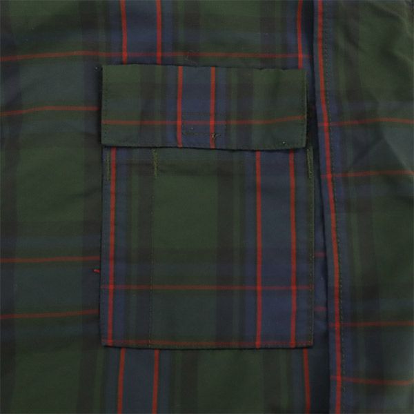 コロンビア アウトドア チェック ナイロンジャケット XXL グリーン系 Columbia フード付き ビッグサイズ ロゴ刺繍 メンズ