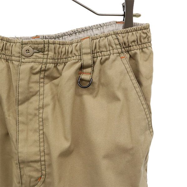 ファーストダウン ロゴワッペン ショートパンツ L ベージュ FIRSTDOWN メンズ