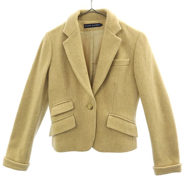 RALPH LAUREN ラルフローレン 日本製 ウールジャケット 7 ベージュ レディース