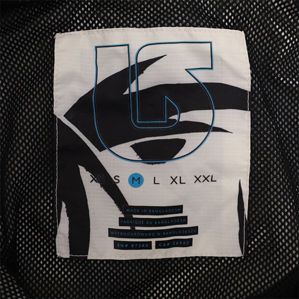 BURTON バートン 切替 ジャケット M ホワイト×ブラック フード付き レディース