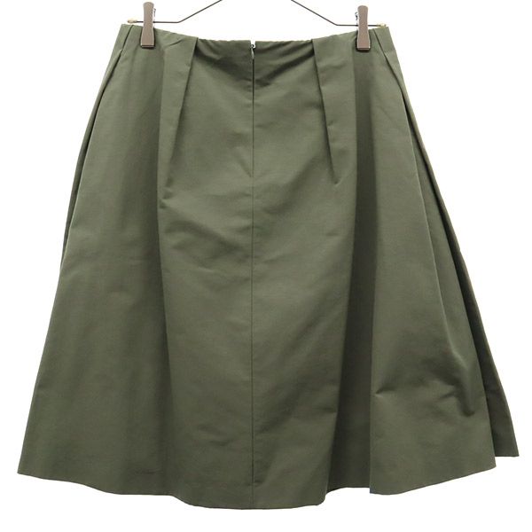 未使用 BALLSEY ボールジー ミディ丈 タック スカート 38 カーキ レディース