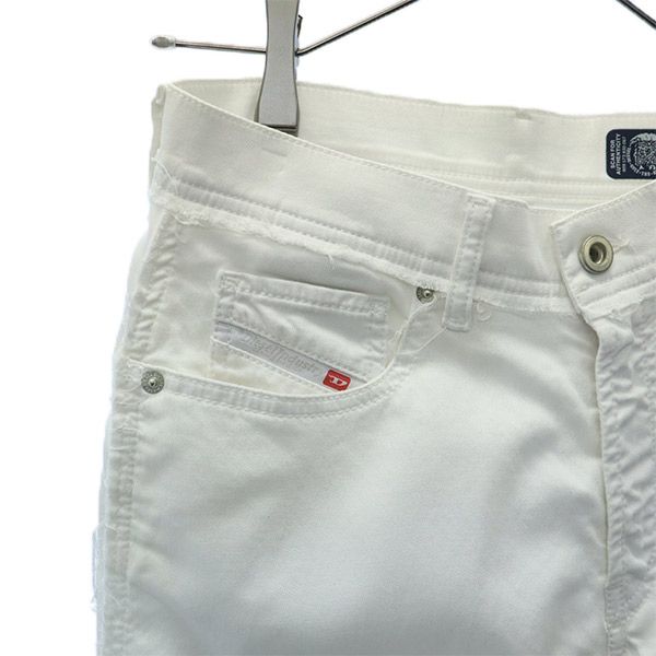 ディーゼル 未使用 ルーズ パンツ W25 ホワイト DIESEL ワイド レディース