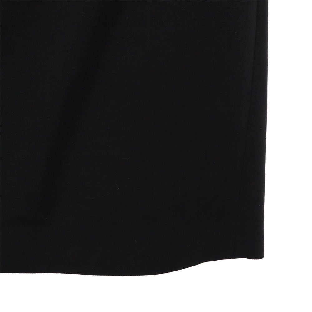 RALPH LAUREN COLLECTION ラルフローレン コレクション USA製 ウールブレンド ミディ丈 スカート 2 ブラック レディース