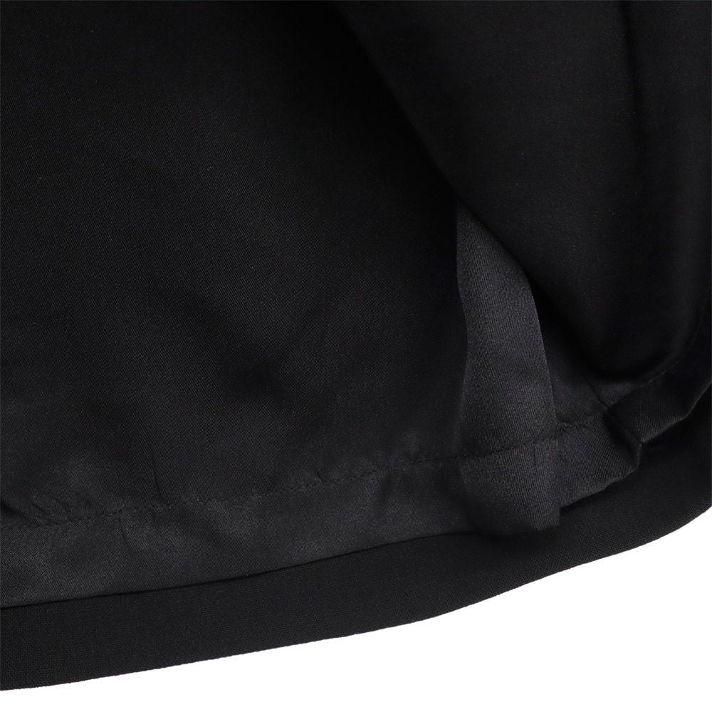 RALPH LAUREN COLLECTION ラルフローレン コレクション USA製 ウールブレンド ミディ丈 スカート 2 ブラック レディース