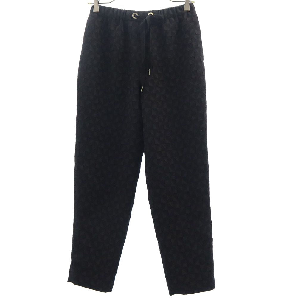 Paul Smith ポールスミス 市松模様 イージーパンツ 38 ブラック テーパードパンツ レディース