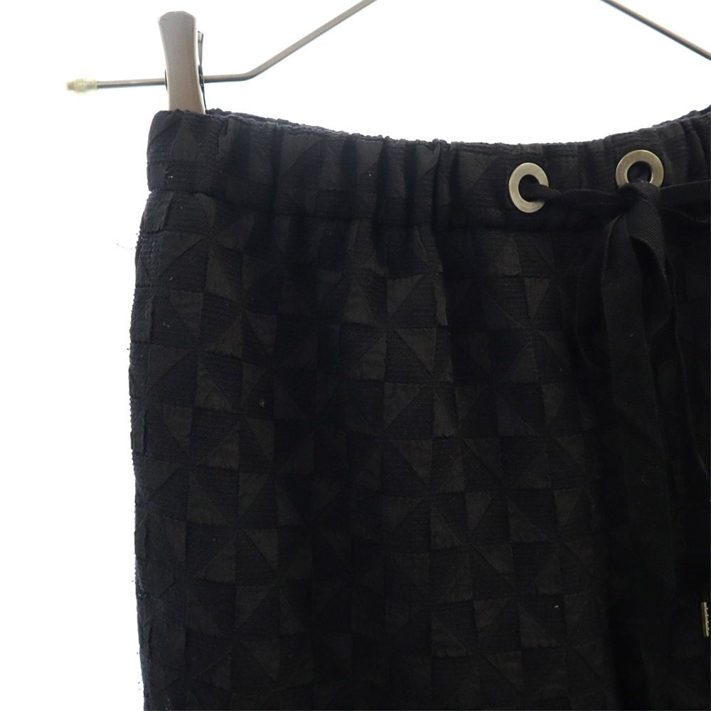 Paul Smith ポールスミス 市松模様 イージーパンツ 38 ブラック テーパードパンツ レディース