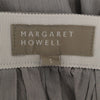 マーガレットハウエル ストライプ ミディ丈 ギャザースカート 1 グレー MARGARET HOWELL レディース