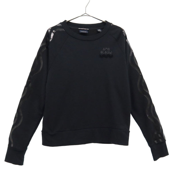 スコッチ アンド ソーダ アムステルダム ブラウ ロゴプリント 長袖 Tシャツ S ブラック SCOTCH & SODA AMSTERDAMS BLAUW TEAM EASY メンズ