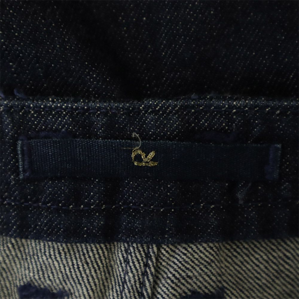 45rpm 45アールピーエム ルーズ ストレートデニムパンツ 2 ネイビー ジーパン レディース